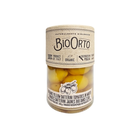 BioOrto Organic Yellow Datterini Tomatoes in Water