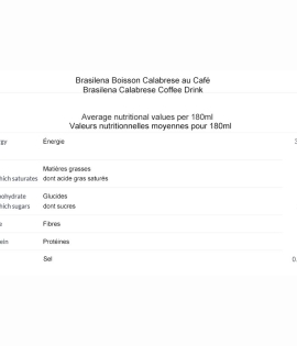 Brasilena Calabrese Coffee Drink 