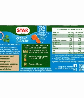 Star Cubes de Bouillon Classique -30% de Sel (10 Cubes)