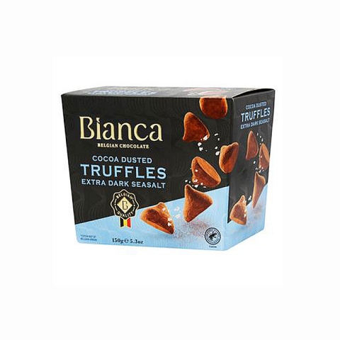 Bianca Cocoa Dusted Truffles Extra Dark & Seasalt