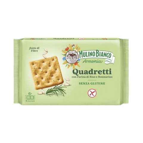 Mulino Bianco Quadretti Rice and Rosemary Gluten Free Crackers