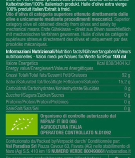 Val Paradiso Bio Organic Extra Virgin Olive Oil