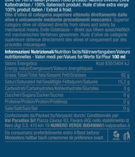 Val Paradiso Classico Extra Virgin Olive Oil