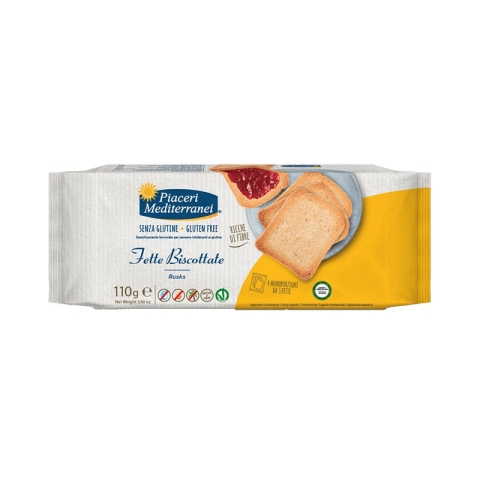 Piaceri Mediterranei Rusk Gluten Free 110g Piaceri Mediterranei Rusk Gluten Free 110g