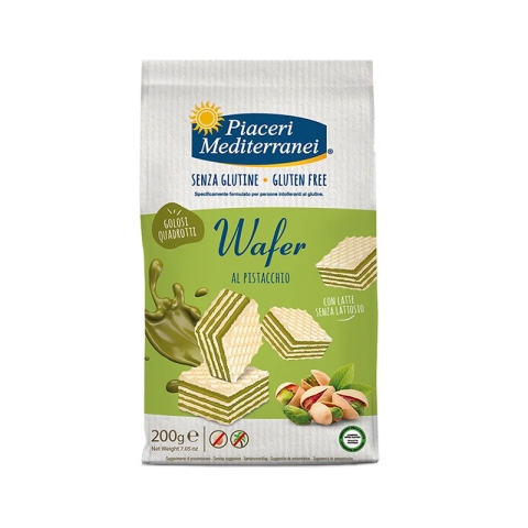 Piaceri Mediterranei Gluten Free Bite Size Wafer With Pistachio Cream Piaceri Mediterranei Gluten Free Bite Size Wafer With Pistachio Cream
