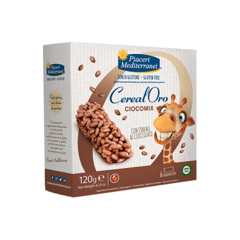 Piaceri Mediterranei Gluten Free Cereal Oro Ciocomix Bars