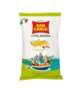 San Carlo Chips Più Gusto Lime &amp; Pink Pepper