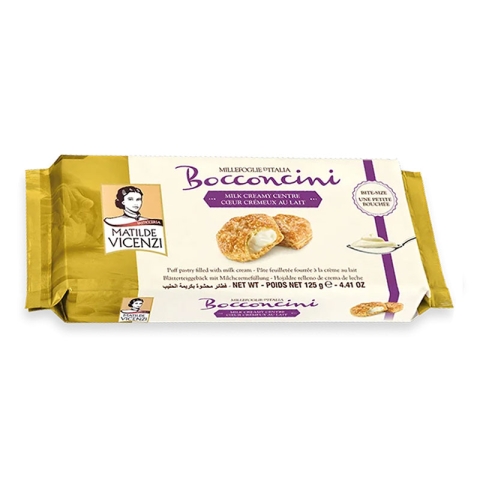 Matilde Vicenzi Millefoglie d’Italia Bocconcini Pastry Bites with Milk Cream