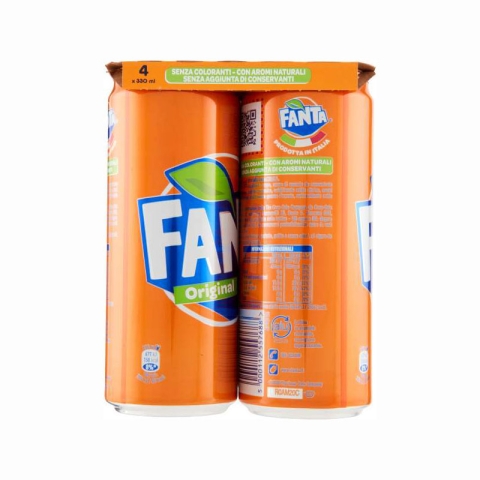 Fanta in Can Imported from Italy 4x330ml