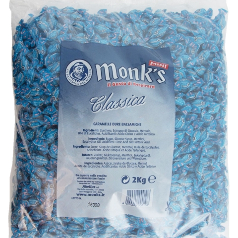 Monk's Classic 2Kg Menthol And Eucalyptus Candies 