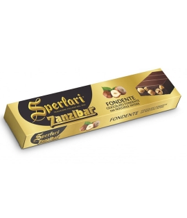 Torrone Sperlari Zanzibar Nougat Dark Chocolate with Whole Hazelnuts 250g