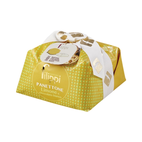 Filippi Panettone with Candied Lemon and White Chocolate