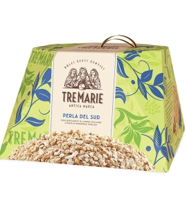 Tre Marie Perla del Sud avec pâte d'amande et cubes de citron confits