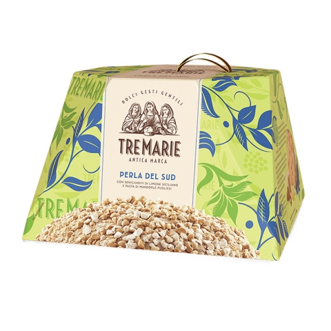 Tre Marie Perla del Sud avec pâte d'amande et cubes de citron confits Tre Marie Perla del Sud avec pâte d'amande et cubes de citron confits