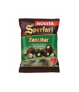 Torroncini Sperlari Zanzibar Small Nougats Dark Chocolate with Pistachios 