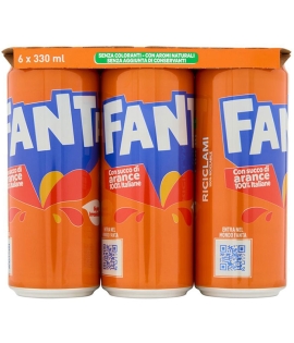 Fanta in Can Imported from Italy 6x330ml