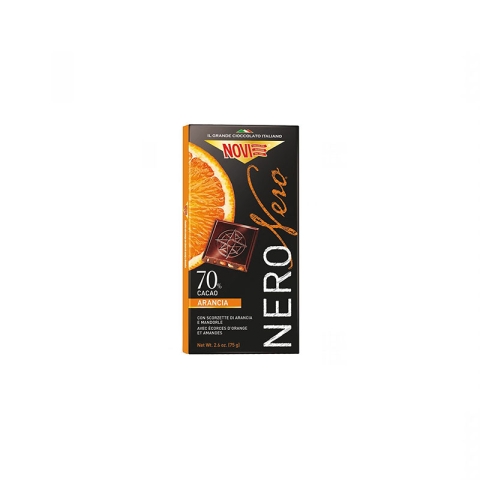 Novi Nero Nero Extra Dark Chocolate Orange Peel and Almonds