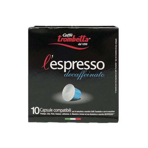 Trombetta Nespresso Capsules Decaf (10)