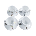 Napolitan Cards Espresso Cups (set of 4 cups)