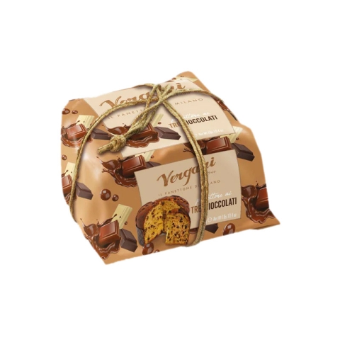 Vergani Three Chocolates Panettone