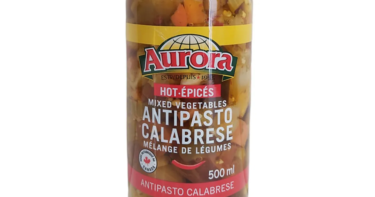 Aurora Antipasto Calabrese Mixed Vegetables Hot