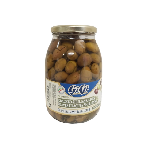 GiGi Cracked Sicilian Olives 1L