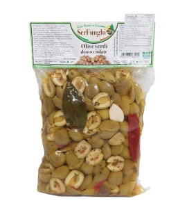 Serfunghi Olives Vertes Dénoyautées
