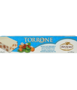 Torrone Oliviero Hard Nougat With Hazelnuts 150g