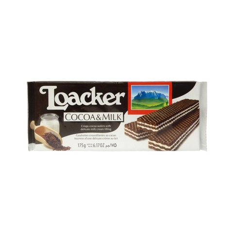 Loacker Cocoa & Milk Wafer