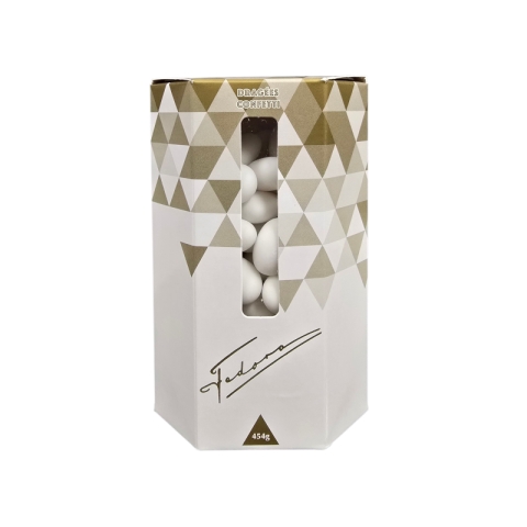 Fedora Almond Confetti (White)