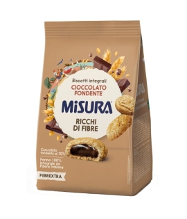 Misura Fibrextra Biscuits Complets Fourrés au Chocolat Noir