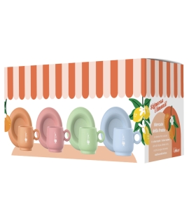 Bialetti Mercato della Frutta set of 4 cups 