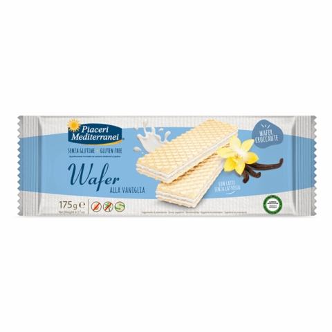 Piaceri Mediterranei Wafer Sans Gluten à la Vanille Piaceri Mediterranei Wafer Sans Gluten à la Vanille