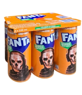 Fanta en Canette Importé d'Italie 6x330ml