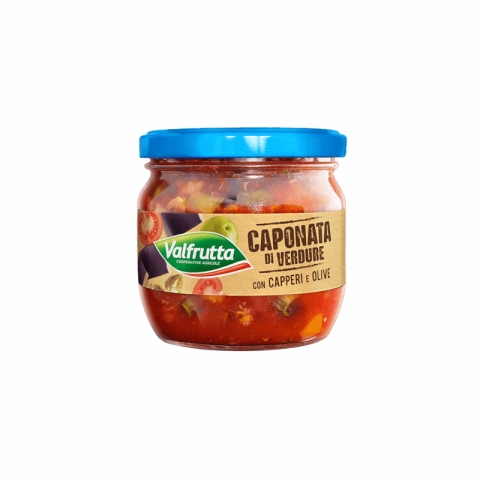 Valfrutta Caponata de légumes aux câpres et aux olives Valfrutta Caponata de légumes aux câpres et aux olives