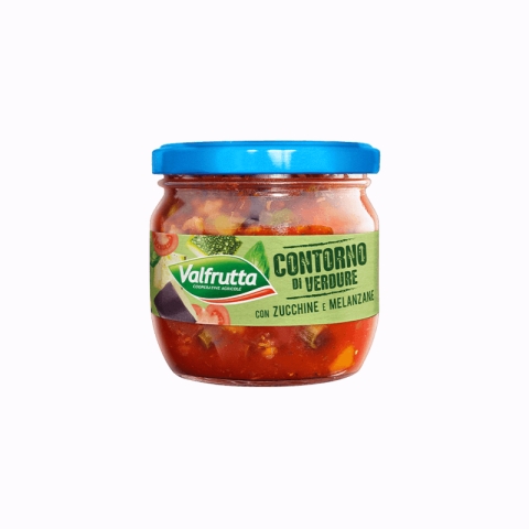 Valfrutta Mélange de légumes aux courgettes et aux aubergines Valfrutta Mélange de légumes aux courgettes et aux aubergines