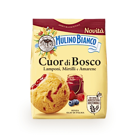 Mulino Bianco Cuor di Bosco – Wild Berry & Sour Cherry Filled Cookies