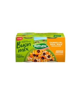 Valfrutta Buonmix Cannellini Beans, Soy, Corn & Black Olives