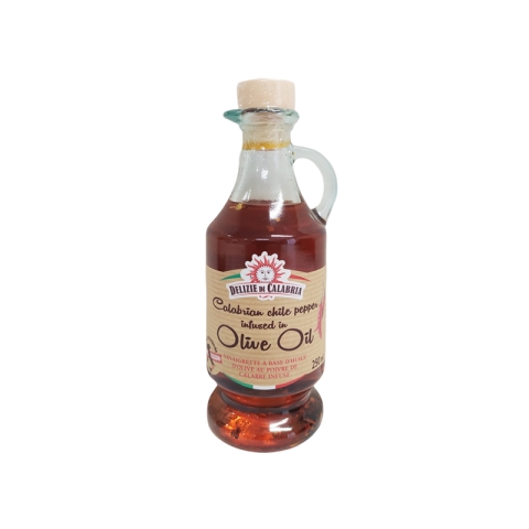 Delizie di Calabria Piment de Calabre Infusé dans l'Huile d'Olive