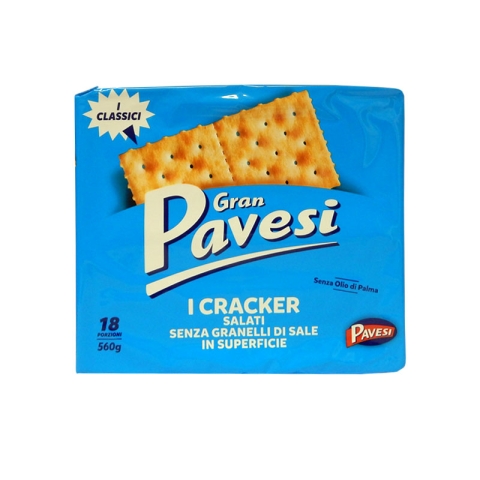 Gran Pavesi Salted Cracker Without Salt Grains On The Surface