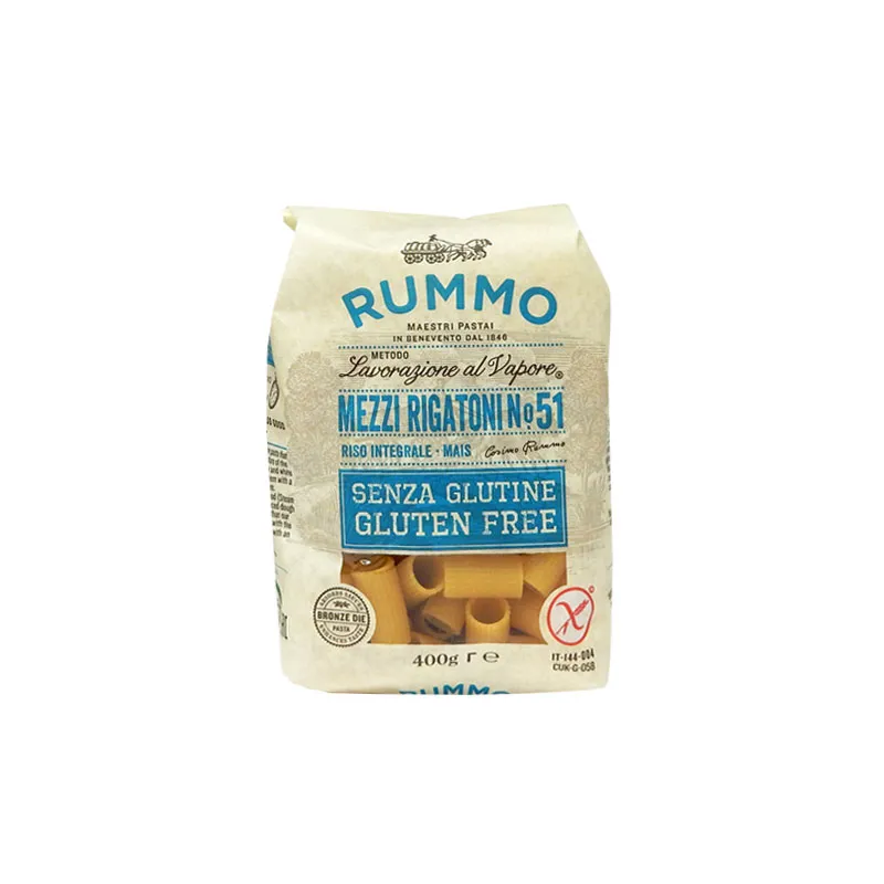 Gluten Free Mezzi Rigatoni Pasta Rummo