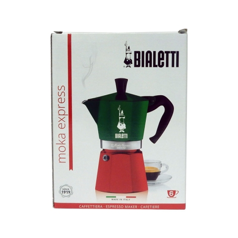 Bialetti Espresso Maker 6 Cups (Italian Colors)