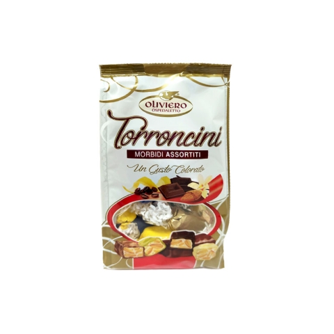 Torroncini Oliviero Assorted Soft Little Nougats Covered With Chocolate