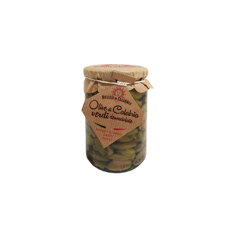 Delizie di Calabria Pitted Calabrian Green Olives