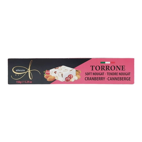 Torrone Allessia Soft Nougat With Cranberries