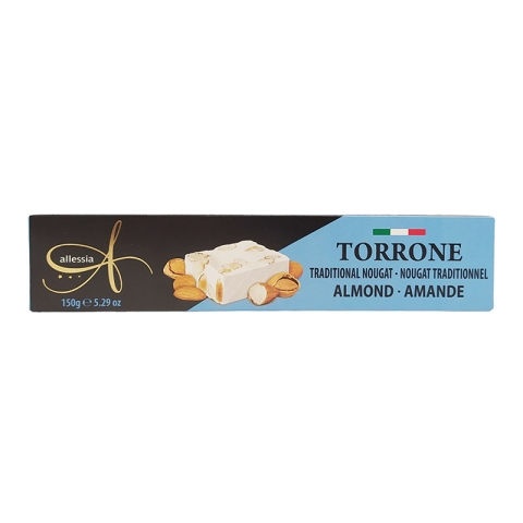 Torrone Allessia Hard Nougat With Almonds