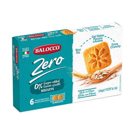 Balocco Zero Biscuits Oat Flakes and Rice Flour