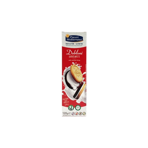 Piaceri Mediterranei Gluten Free Dobloni Dark and White Piaceri Mediterranei Gluten Free Dobloni Dark and White
