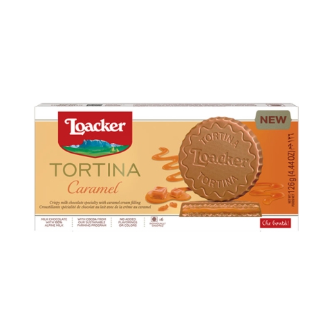 Loacker Tortina Caramel Cookies