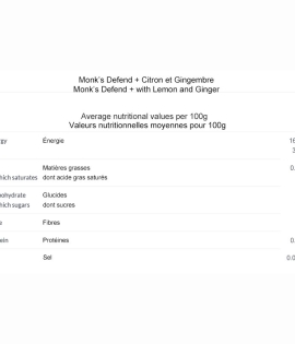 Monk’s Defend + with Lemon and Ginger